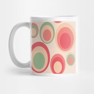 Pattern with oval circles in retrostyle Mug